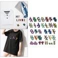 thumbnail image 4 of Parches de letras perfecl Apliques Coser en Parches a-Z Insignia de nombre bricolaje 62 piezas de colores, 4 of 8