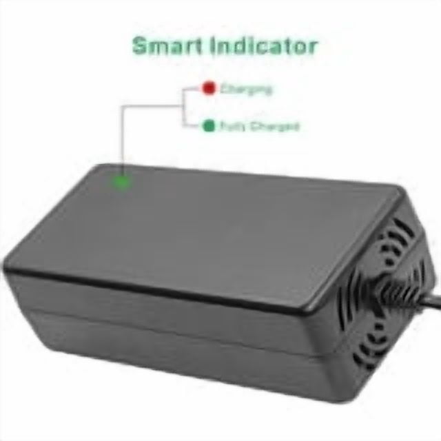54.6V 2A Charger with 7 in 1 Plugs Output Heads, for 48V-54.6V Li-ion Battery