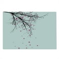 thumbnail image 2 of Nature Cutting Board, Cherry Blossoming Falling Petals Flowers Springtime Park Simple Illustration Print, Decorative Tempered Glass Cutting and Serving Board, Large Size, Pink Black, by Ambesonne, 2 of 5