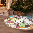 thumbnail image 2 of Lsque Sanrio Print Christmas Tree Skirt with Ties and Velcro,Xmas Holiday Decorations, Adjustable Tree Skirt-30", 2 of 6