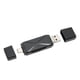 thumbnail image 3 of Lector de tarjetas de memoria NikouMX USB 3 en 1 USB A 3.0 USB C 3.1 MICRO USB, 3 of 8