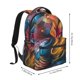 thumbnail image 2 of Balery Vibrant Rooster Painting Mochila Escolar Impresa, Mochila Ligera para Viajes Casual, Mochila Duradera y Cómoda Multifuncional, Mochila para Laptop-One Size, 2 of 5