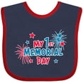 thumbnail image 3 of Inktastic My 1st Memorial Day Boys or Girls Baby Bib, 3 of 4
