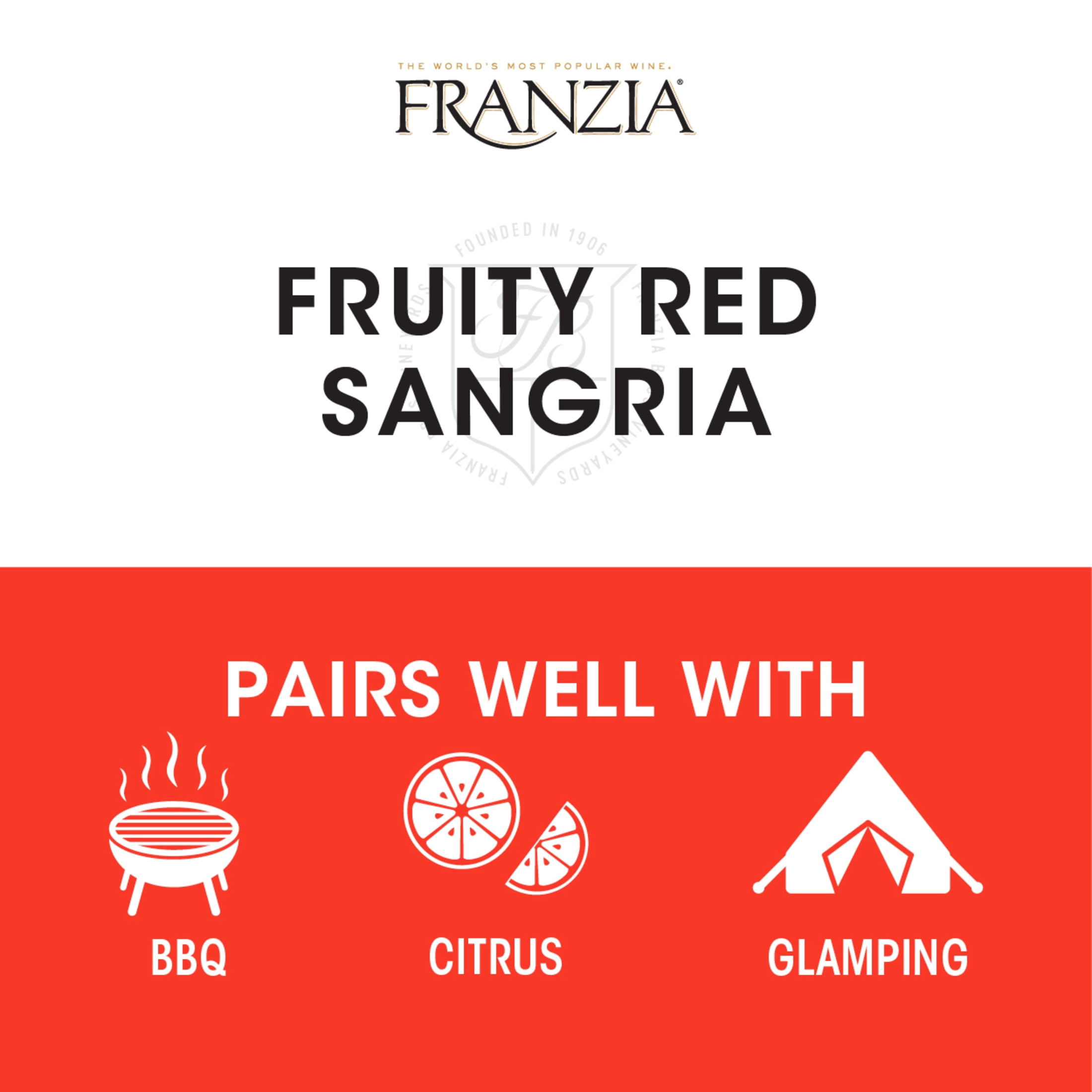 Franzia Red Sangria, Red Wine, 5L