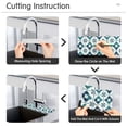 thumbnail image 5 of Yayeee Faucet Mat for Kitchen Sink 14.7" Diatomite Long Splash Guard Pad, Blue Mosaic Pattern, 2 Pack, 5 of 7