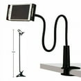 thumbnail image 2 of Gooseneck Bed Phone Holder Long Arm Phone Mount for Desk, Clip Bracket Clamp Stand for 4.0-6.5'' Mobile Cell Phone Stand, 2 of 9