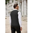 thumbnail image 4 of COOFANDY Men's Sweater Vest V Neck Slim Fit Cable Knitted Sleeveless Pullover Sweater, 4 of 5