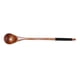 thumbnail image 2 of Cuchara de madera con mango largo para sopa, café, té, vajilla de cocina (pintura antigua negra), 2 of 7