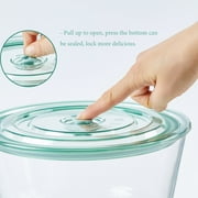 Opexscal Clear 1 lb Microwave Safe Large Salad Bowl with Lid
