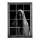 thumbnail image 2 of Calcomanía de ventana de fantasma de Halloween, cortina de puerta, mujer aterradora, decoración de fiesta para colgar en la ventana, 2 of 5
