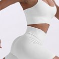 thumbnail image 5 of Womens Sports Bras Sports Yoga Bra And Shorts Sports Underwear Wearing Fitness Yoga Clothes Set Sports Bra White L, 5 of 7