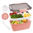 thumbnail image 2 of YAOMOBB Récipient à Salade Étanche avec Compartiments 5 Compartiments Boîte à Lunch Grande Capacité Sans BPA Récipient Empilable, 2 of 7