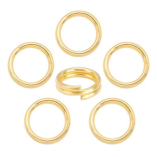 16 Sizes Of DIY Connection Rings For Jewelry Making Supplies, 14k
