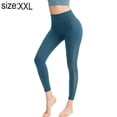 thumbnail image 2 of Capris de yoga de cintura alta para mujer con bolsillos, leggings capri deportivos para correr y hacer ejercicio con control de abdomen - Rojo, 12/XXL,:;:;, 2 of 7