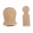 thumbnail image 3 of Imagen de madera DIY pintura hecha a mano marionetas muñeca imaginación desarrollar figuras adornos navideños pintados a mano 5/10 piezas Advancent JJ15118-03, 3 of 3