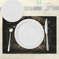 thumbnail image 3 of Ambesonne Rustic Place Mats Set of 4, Wooden Cottage, Standard Size, Brown Dark Brown, 3 of 6