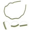 thumbnail image 2 of 1 Pc Classic Fashion Frosted Wavy Hairband for Women for Girls 5.51"x4.53" Green, 2 of 4