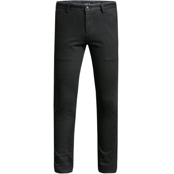 SSLR Mens Work Pants Slim Fit Cotton Casual Pants