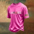 thumbnail image 4 of Men's US 250th Anniversary T Shirts with Jesus Saves Graphic and Vintage Wash Featuring Patriotic 1776 to 2026 Prints Hot Pink XXXL, 4 of 4