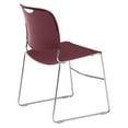 thumbnail image 3 of NPS 8500 Series 31" Modern Ultra-Compact Plastic Stack Chair in Wine Red, 3 of 5
