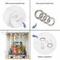 thumbnail image 4 of Sunflowers Pumpkins Shower Curtain, Waterproof Shower Curtains for Bathroom, Truck Country Botanical Plaid Washable Fabric Bathtub Curtain Set Bath Decor with 12 Hooks 48"x72", 4 of 8