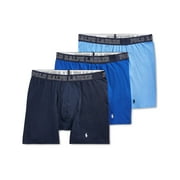 Polo Ralph Lauren Mens 3 Pack Breathable Mesh Boxer Briefs (XLarge, Blues)