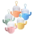 thumbnail image 4 of 5pcs Cactus Shaped Transparent Makeup Sponge Holders Portable Beauty Egg Cases for Cosmetic Sponge Storage, Travel & Desktop Decoration, 4 of 5