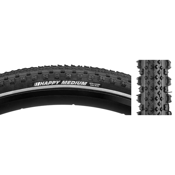 Sunlite Happy Medium 700x35 Wire TPI 50 Black/Black Reflective Road Tire