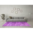 thumbnail image 3 of Ahgly Company Indoor Square Abstract Purple Modern Area Rugs, 6' Square, 3 of 4