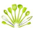 thumbnail image 2 of 10x Utensilios de cocina resistentes al calor antiadherentes Juego de utensilios Verde Sunnimix Utensilios de cocina, 2 of 3