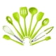 thumbnail image 2 of Utensilios de cocina Macarena Juego de 10 Espátulas Pinzas Verde, 2 of 3