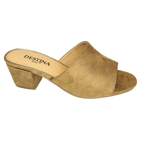 

Destina Way Wink Mid Heel Slide Natural 13 W