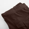 thumbnail image 5 of Tumotour Yoga Shorts For Women Workout Out Elastic High Waisted Button Pocket Yoga Gym Cropped Trousers Athletic Leggings Shorts Sport Shorts Lightweight Biker Shorts, 5 of 8