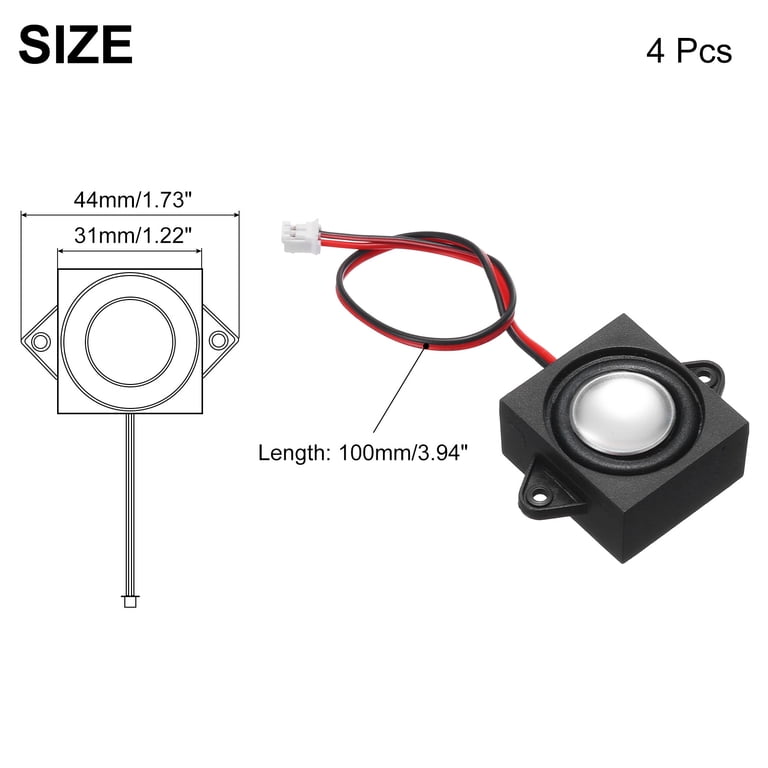 Coppia Altoparlanti Magnetici Full-range 31mm 4Ω 3W – ABS, Suono Potente E Chiaro, Per Computer, Theater E Fai-da-te Audio