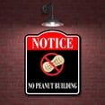thumbnail image 2 of Notice No Peanut Building BLACK Aluminum Composite Sign, 20"x24", 2 of 7