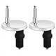 thumbnail image 1 of Paquete de 2 bisagras universales de montaje para asiento de inodoro, 47mm, accesorios para tapa de inodoro, fijaciones de repuesto para asiento de inodoro, 1 of 5