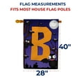 thumbnail image 7 of America Forever Monogram Halloween Bat House Flag 28 x 40 inches Letter B Double Sided Large Flags for Outside, Holiday Party Yard Outdoor Halloween Horror Nights Flag, 7 of 7