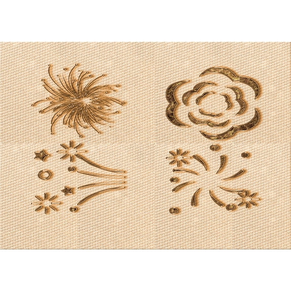 Ahgly Company Machine Washable Indoor Rectangle Transitional Brown Sand Brown Area Rugs, 5' x 8'