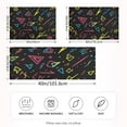 thumbnail image 2 of Yayeee Pillowcase Standard Size Set of 2 Satin Wrinkle Resistant Pillow Case, Black Neon Lightning, 2 of 7