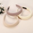 thumbnail image 7 of Unique Bargains 3pcs Fabric Wide Headbands Simplicity Design Classic Style 1.18inch White Beige Light Brown for Women, 7 of 7