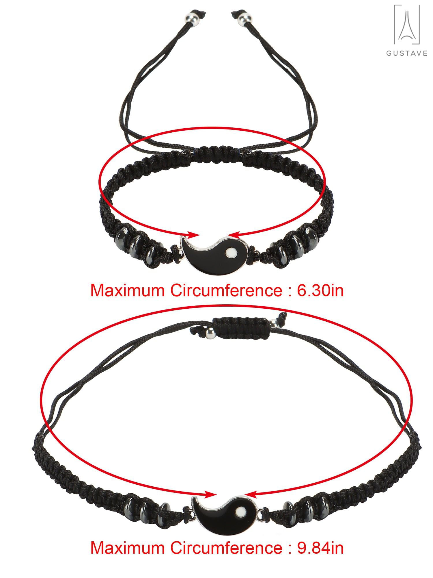 Black & White Yin/Yang Symbol Bracelet – Handcrafted Jewelry By Teri C