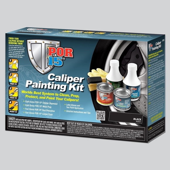 Por 15 Peinture pour Étrier 42639 Résistante à la Chaleur jusqu'à 500 Degrés Fahrenheit; Noir