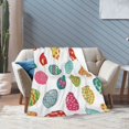 thumbnail image 7 of SPXUBZ Easter Colorful Eggs Flannel Fleece Throw Blanket for Sofa Cozy Lightweight Blanket for Adults/Kids, 7 of 7