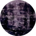 thumbnail image 1 of Ahgly Company Machine Washable Indoor Round Abstract Night Black Area Rugs, 6' Round, 1 of 7