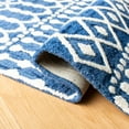 thumbnail image 6 of SAFAVIEH Blossom Aspen Geometric Wool Area Rug, Navy/Ivory, 6' x 6' Round, 6 of 8