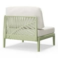thumbnail image 3 of WestinTrends Playa Modern Outdoor Polypropylene Resin Right Arm Facing Deep Seating Sectional Chair, Green, 3 of 15