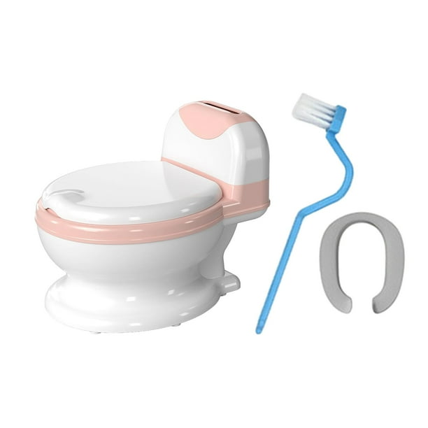 Orinal para niños pequeños, cómodo entrenador de orinal para dormitorio, guardería y niños. Rosa