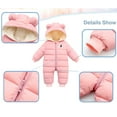 thumbnail image 4 of SYNPOS
SYNPOS Baby Girl Boy Hooded Snowsuit Down Jumpsuit Warm Onesie Coat, Newborn, Newborn, 4 of 5