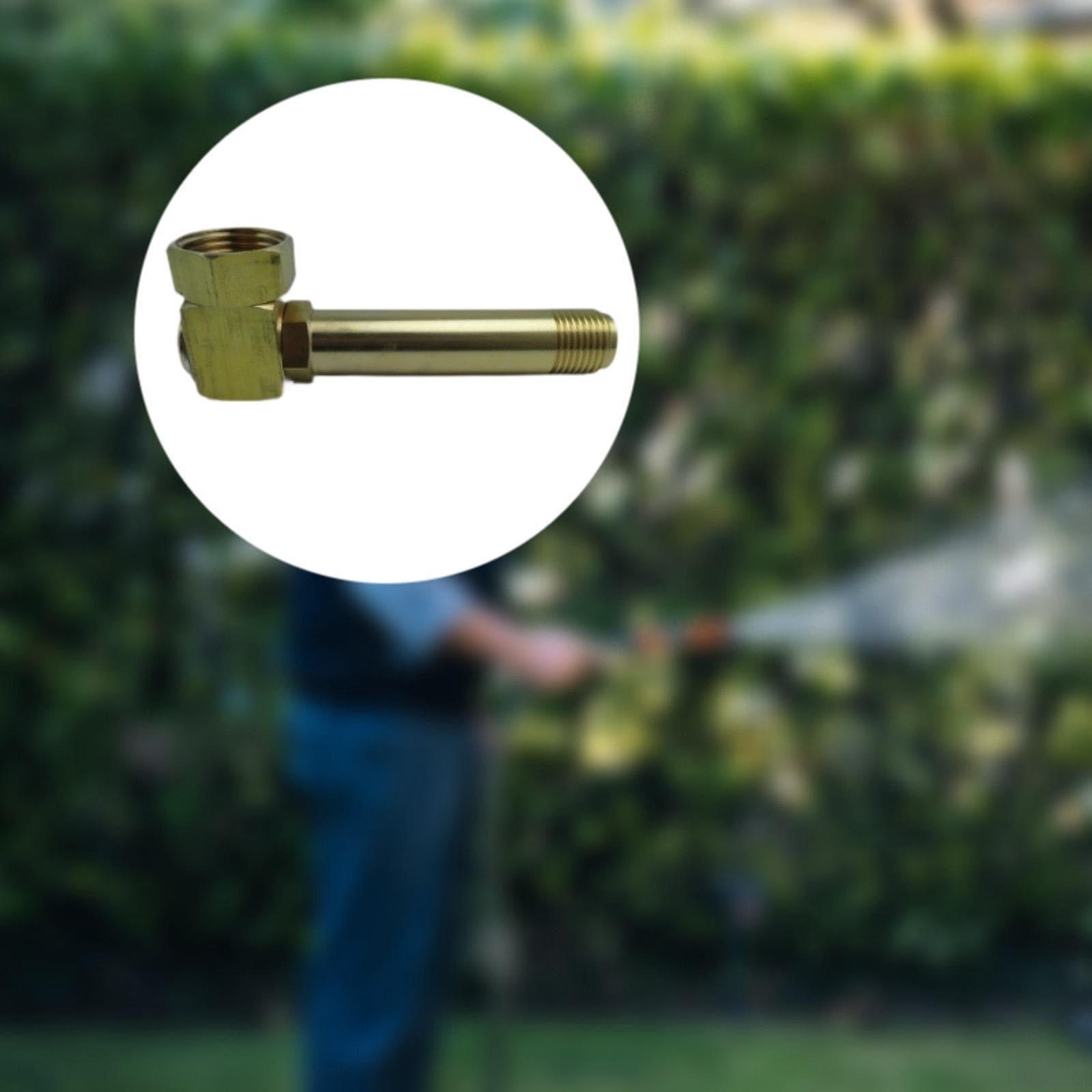 oshhni Garden Hose Adapter Hose Quick Connect Portable Hose Reel Part Water Intake Hose Adapter for Washing Floor Cleaning Fence Car 122.4mm