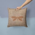 thumbnail image 2 of Carolines Treasures BB1055-BL-BN-PW1414 Moth Burlap and Brown   Canvas Fabric Decorative Pillow BB1055 14Hx14W, 2 of 4